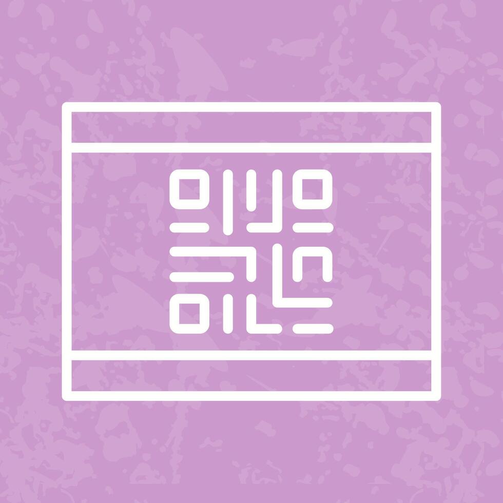 QR Code Business Card Icon Design vector