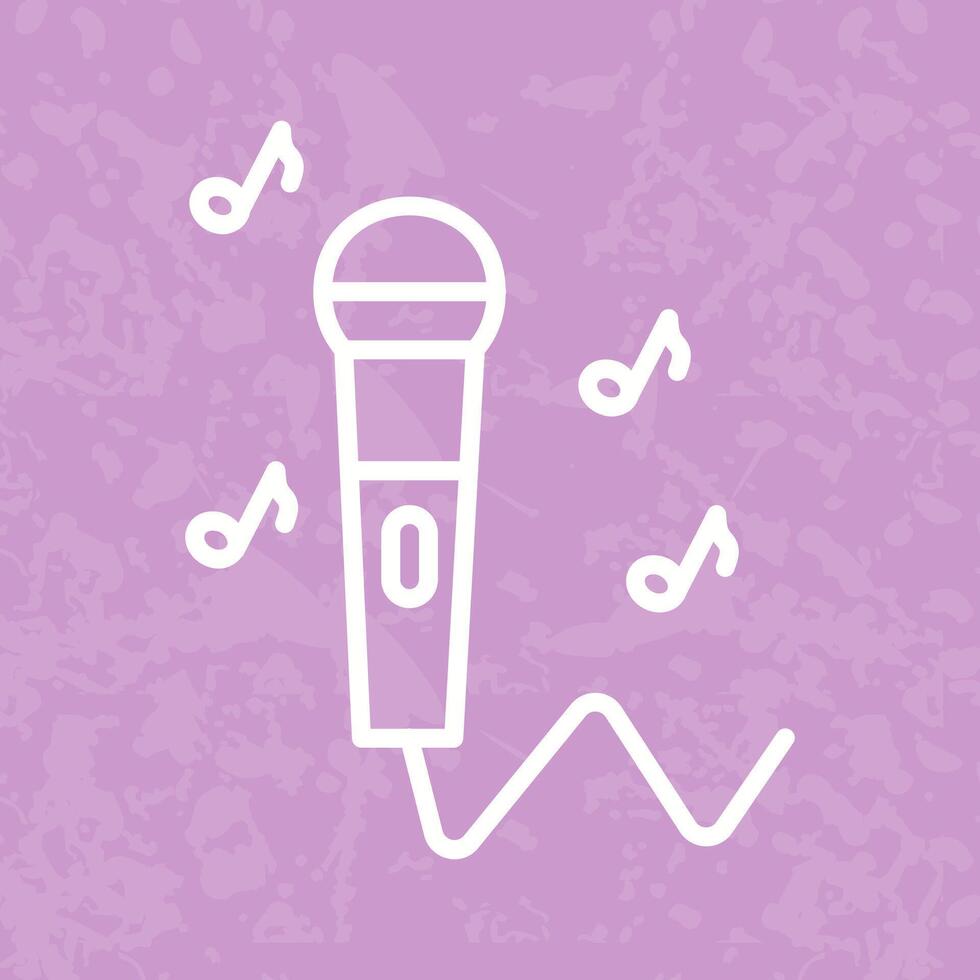 Karaoke Icon Design vector