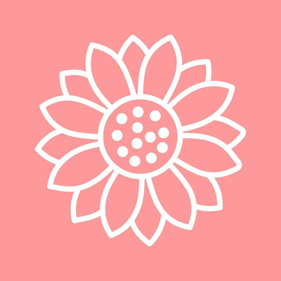 Sunflower Icon Design vector