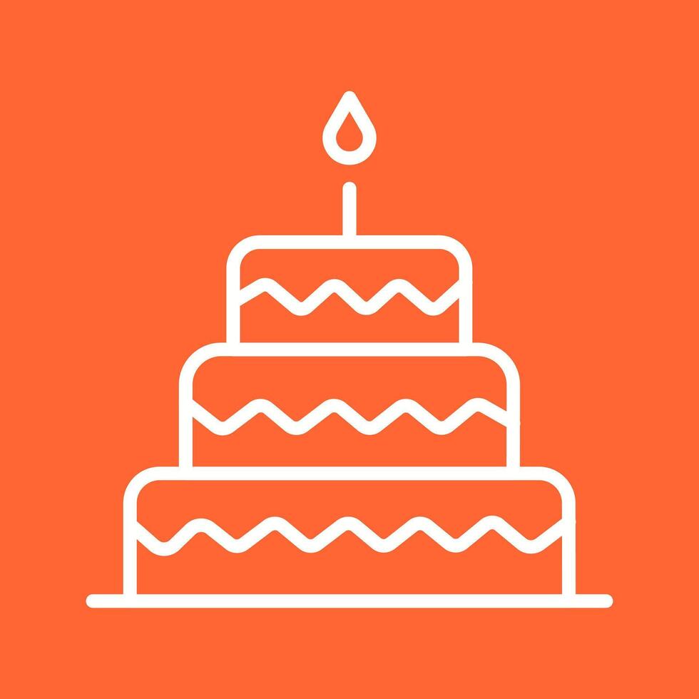 Cake Topper Icon Design vector