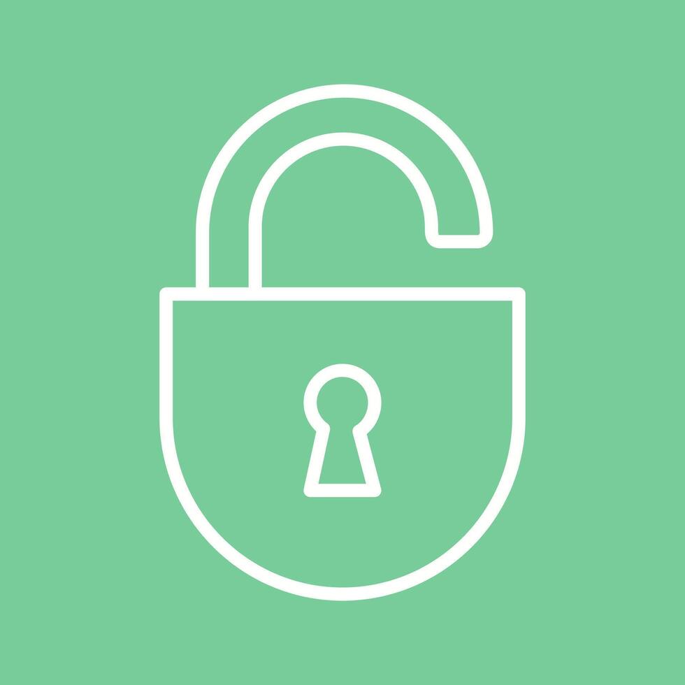 Open Lock Icon Design vector