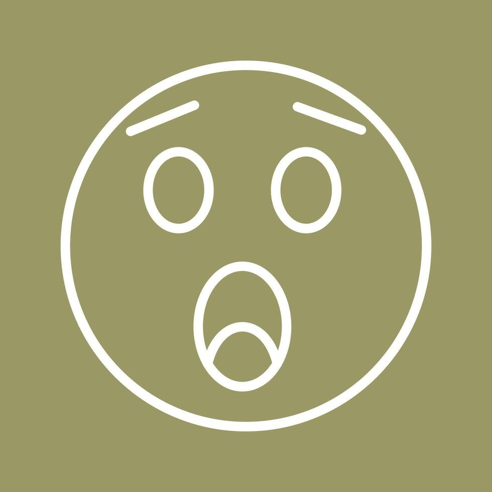 Astonished Face Icon Design vector