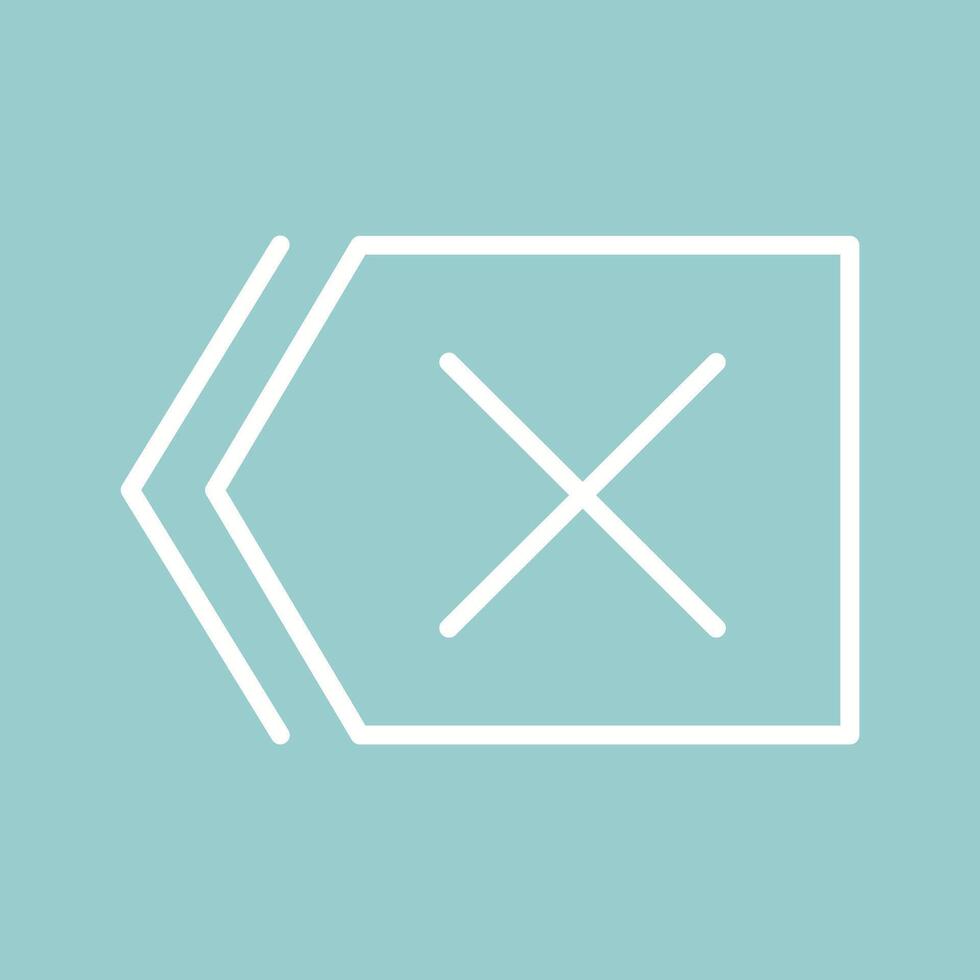 Delete Icon Design vector
