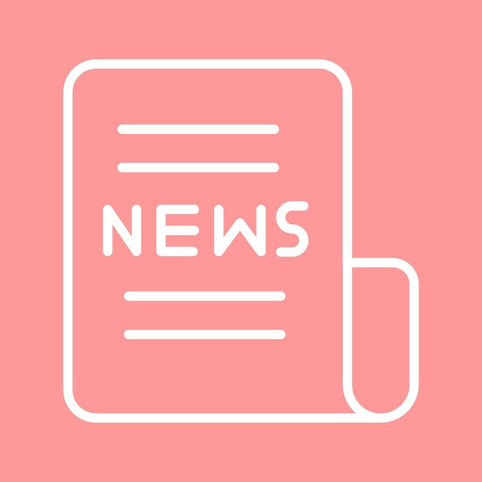 Newspaper Front Page Icon Design vector