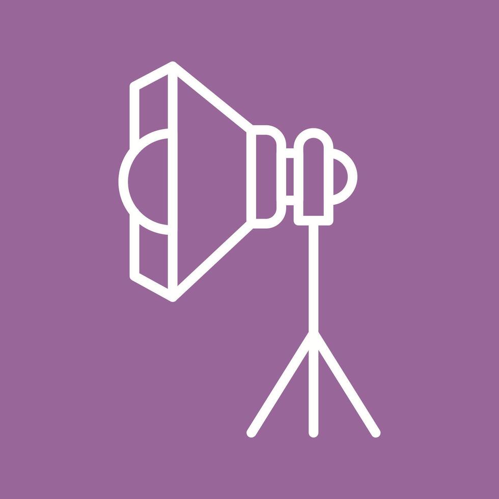 Photography Studio Lights Icon Design vector