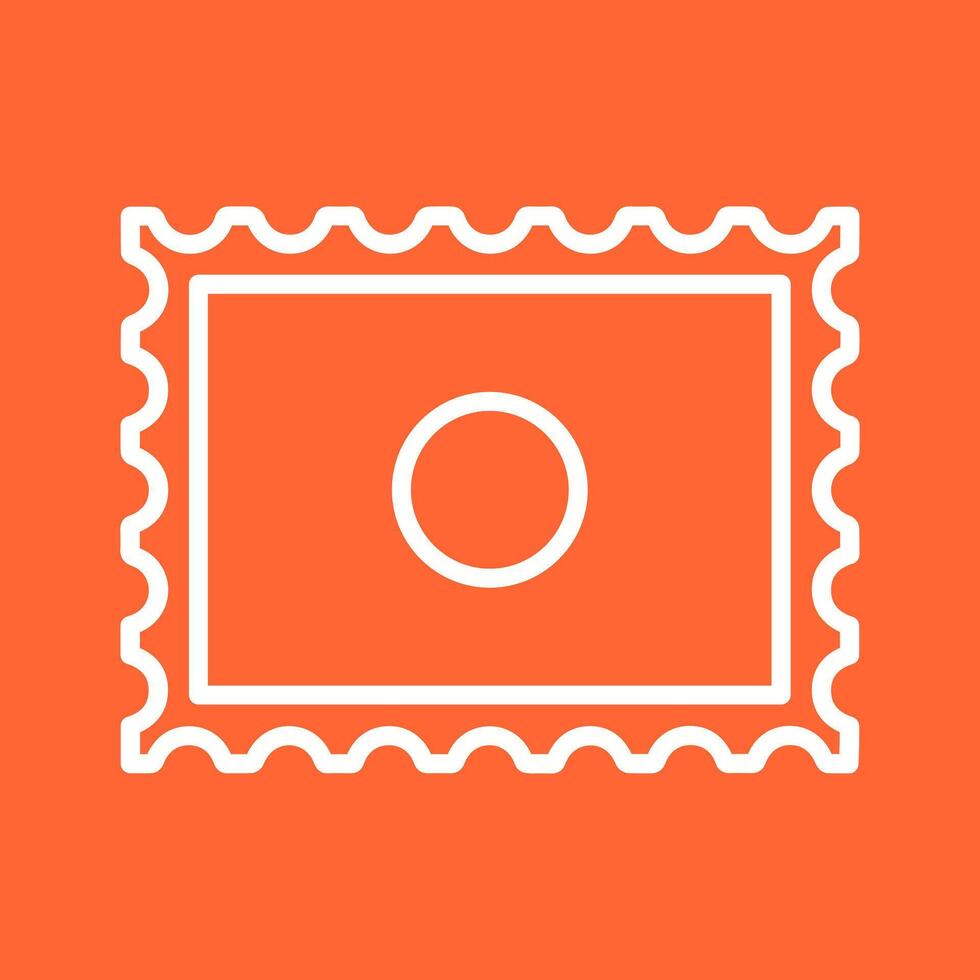 Postal Stamp Icon Design vector