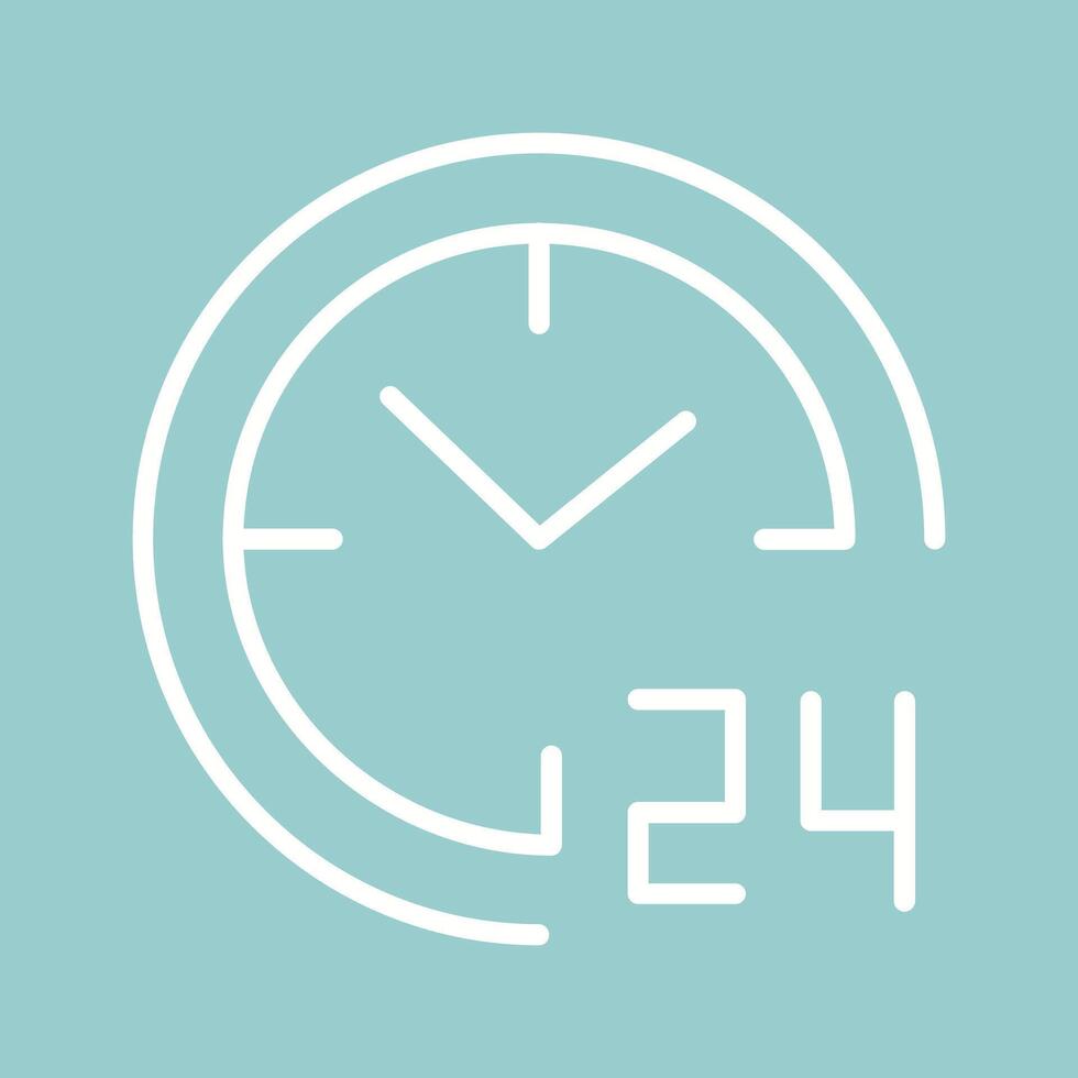 24 Hours Icon Design vector