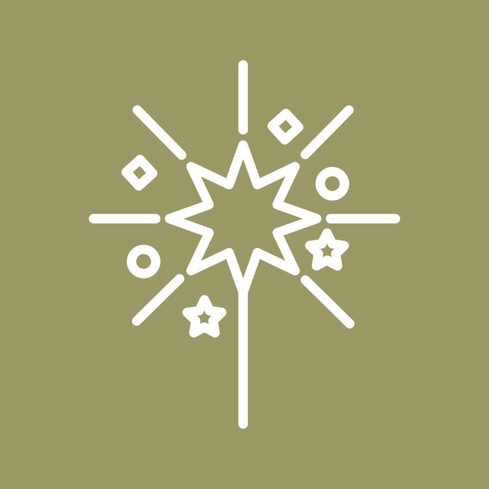 Sparklers Icon Design vector