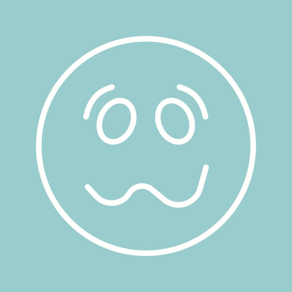 Woozy Face Icon Design vector