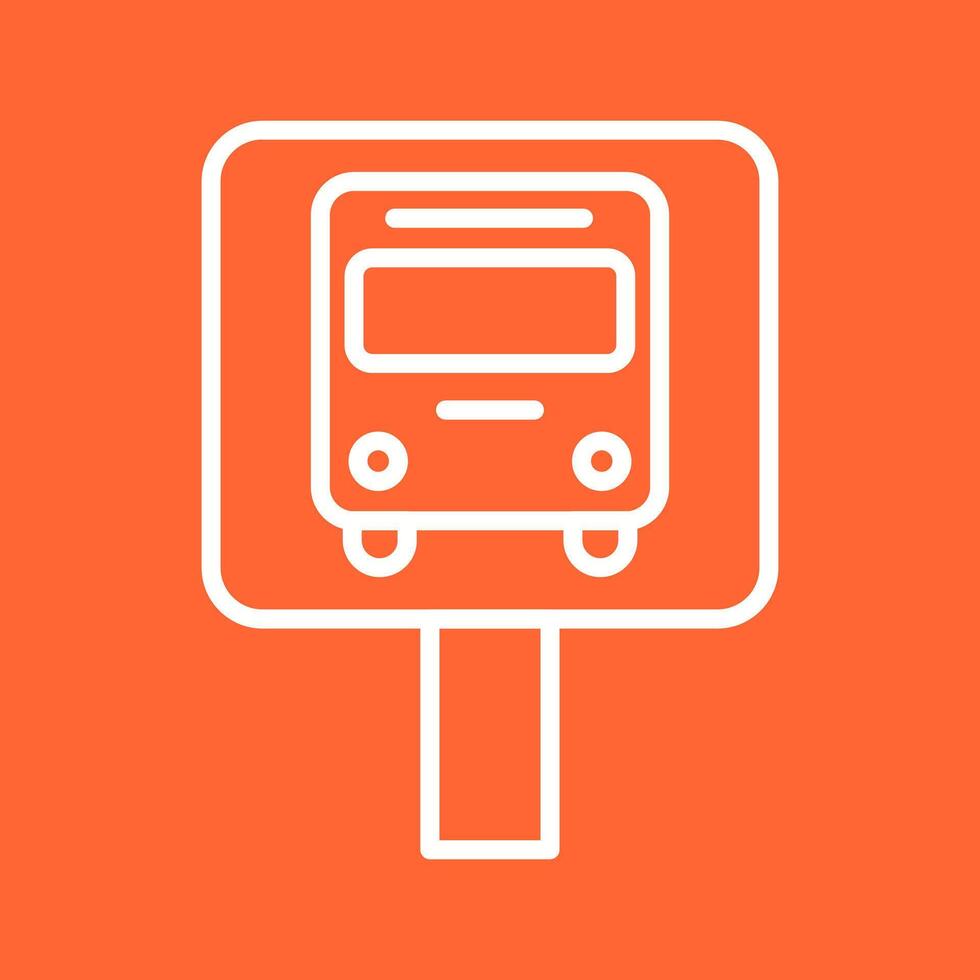 Bus Stop Icon Design vector