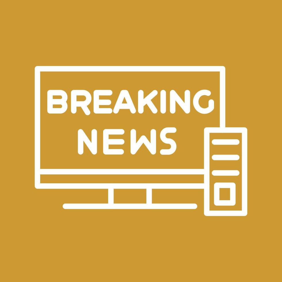 Breaking Story Icon Design vector