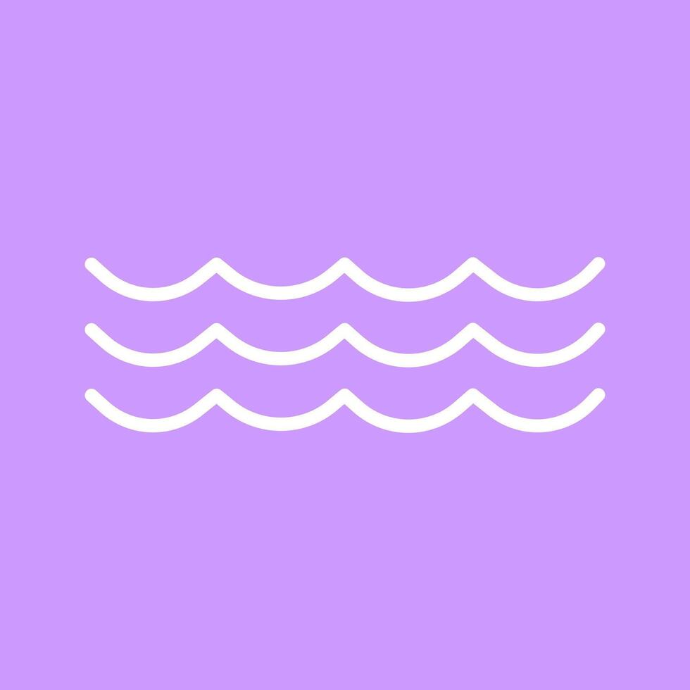 Water Wave Icon Design vector