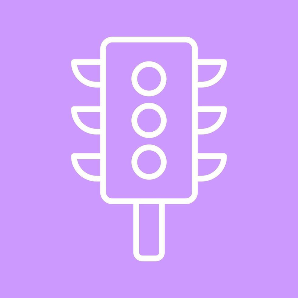 Vertical Traffic Light Icon Design vector