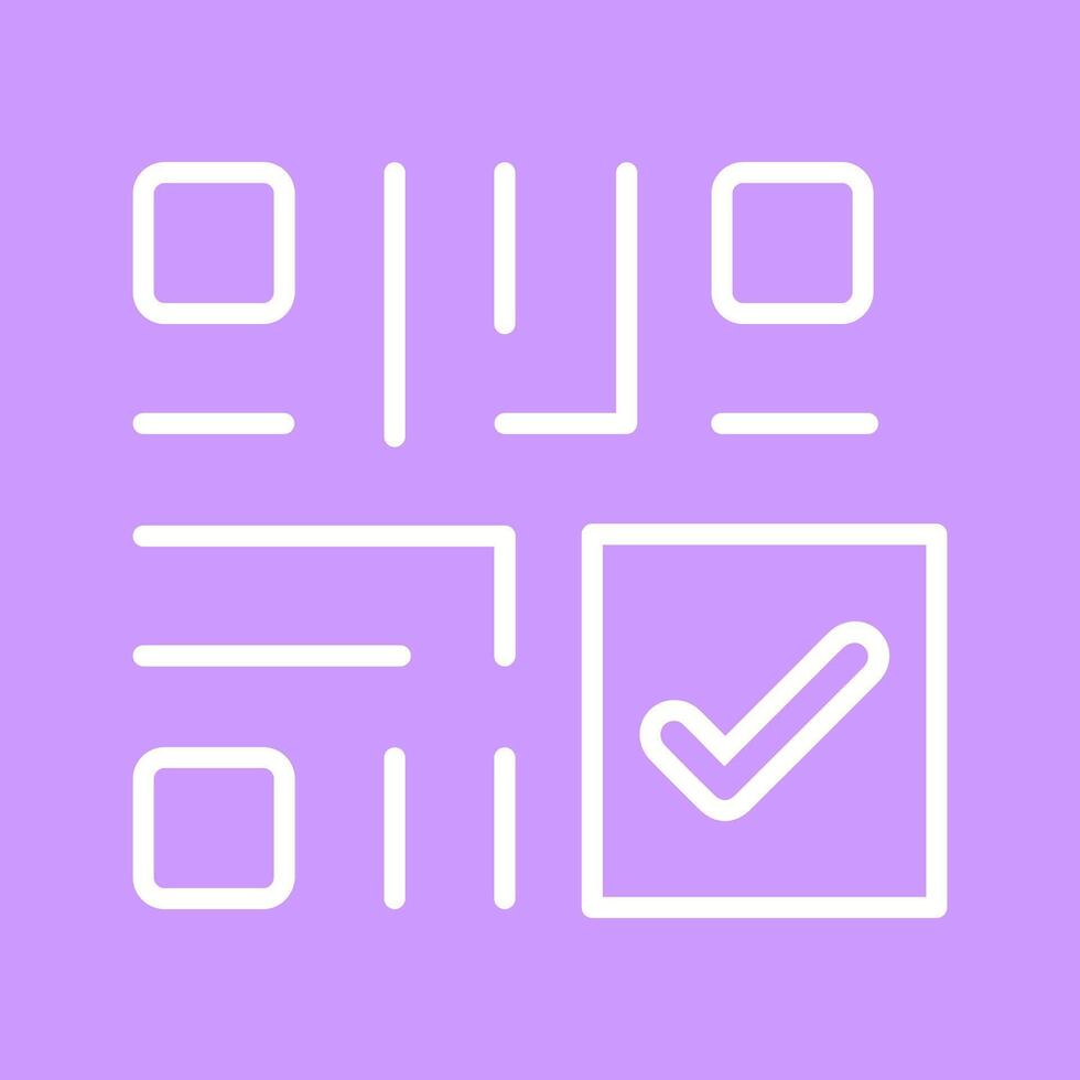 QR Code Checkout Icon Design vector