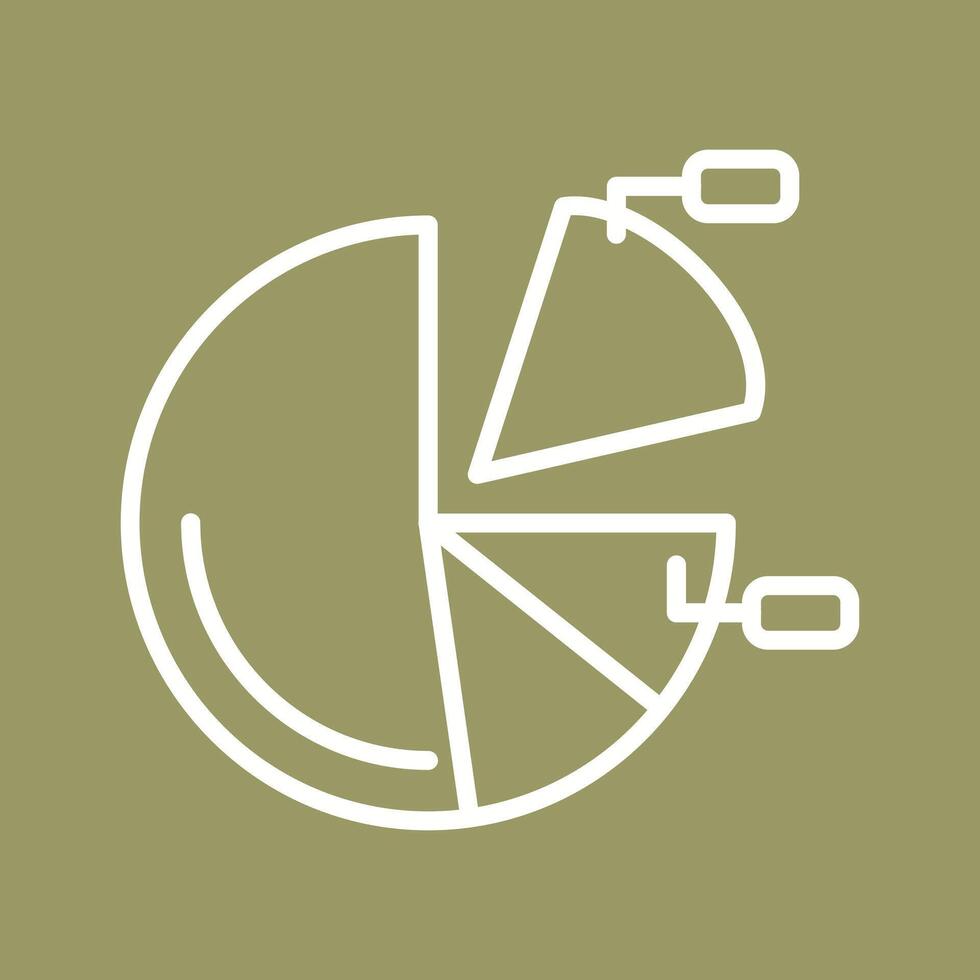 Pie Chart Icon Design vector