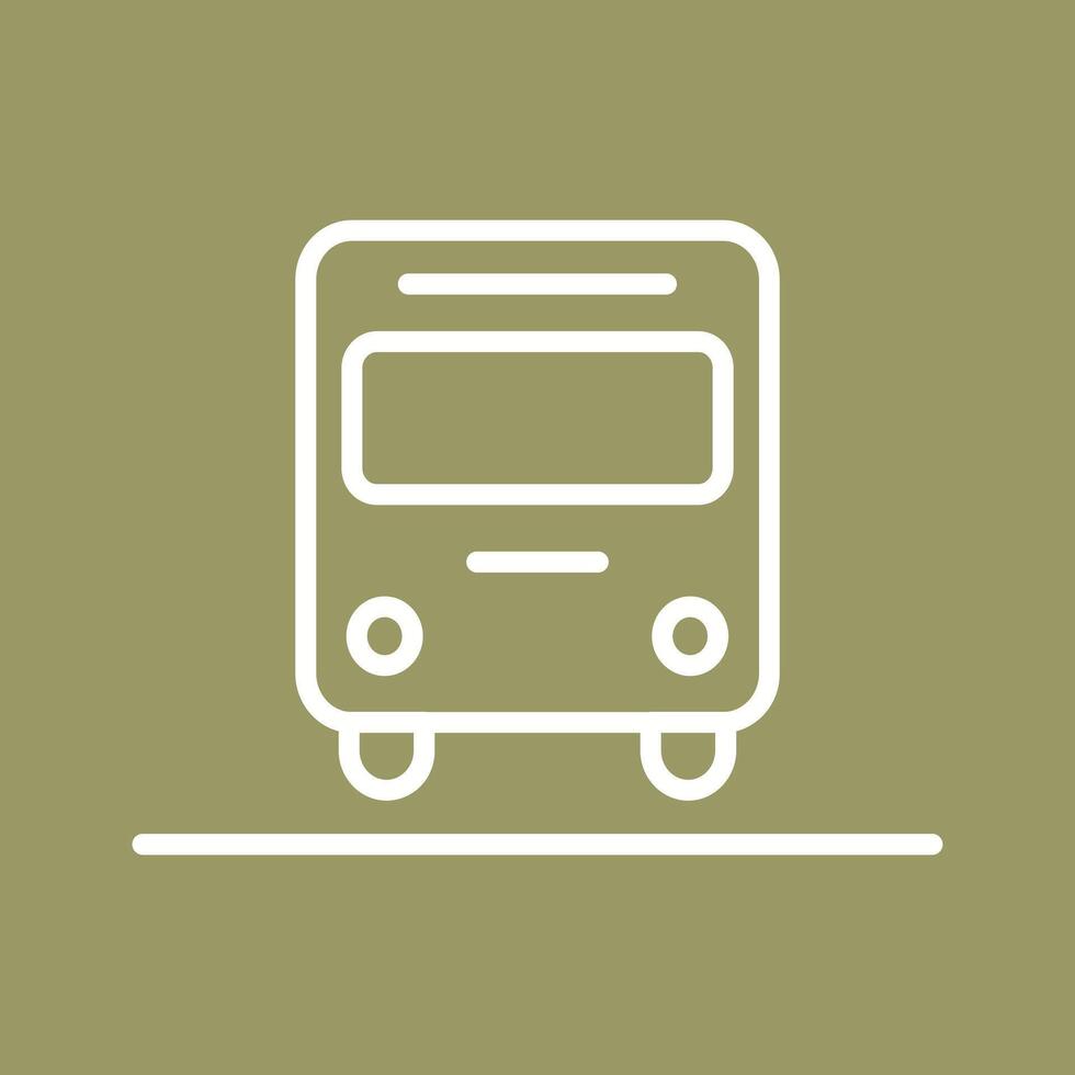Oncoming Bus Icon Design vector