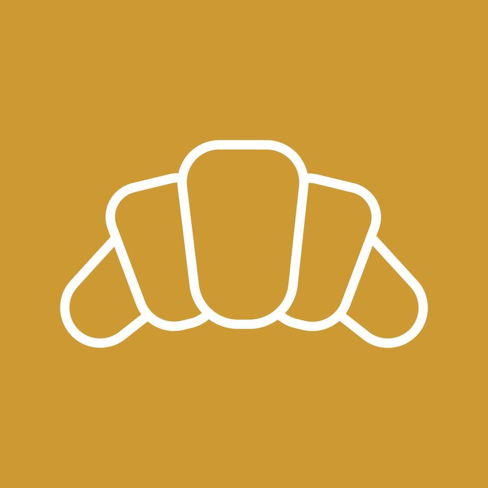 Croissant Icon Design vector