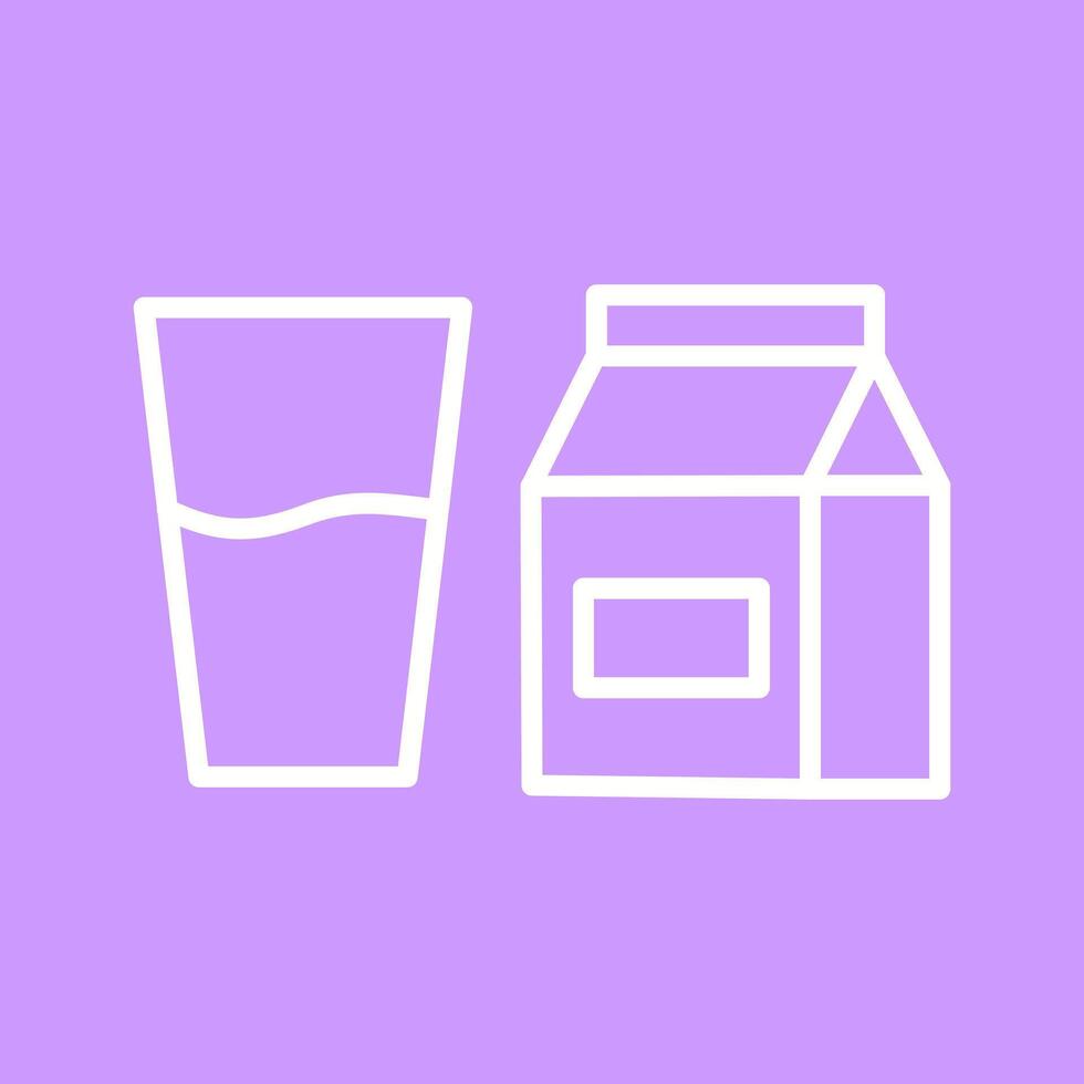 Glass of Milk Icon Design vector
