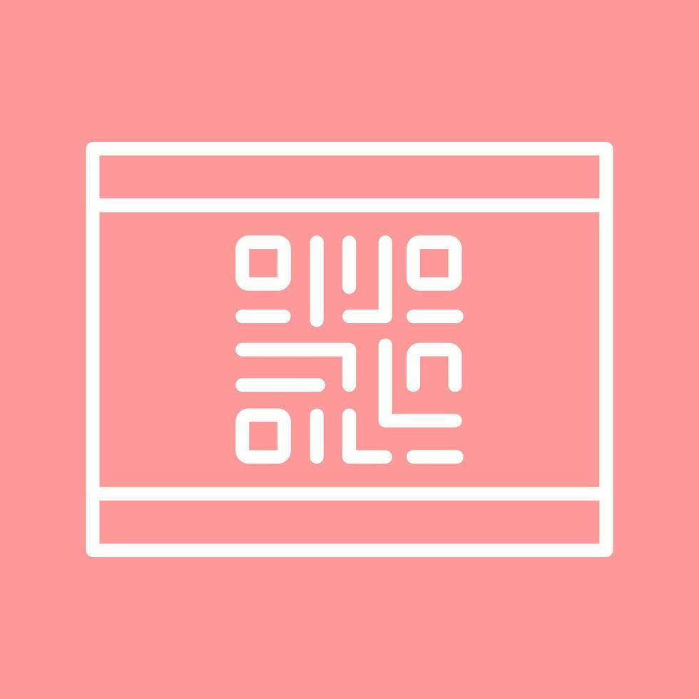 QR Code Business Card Icon Design vector