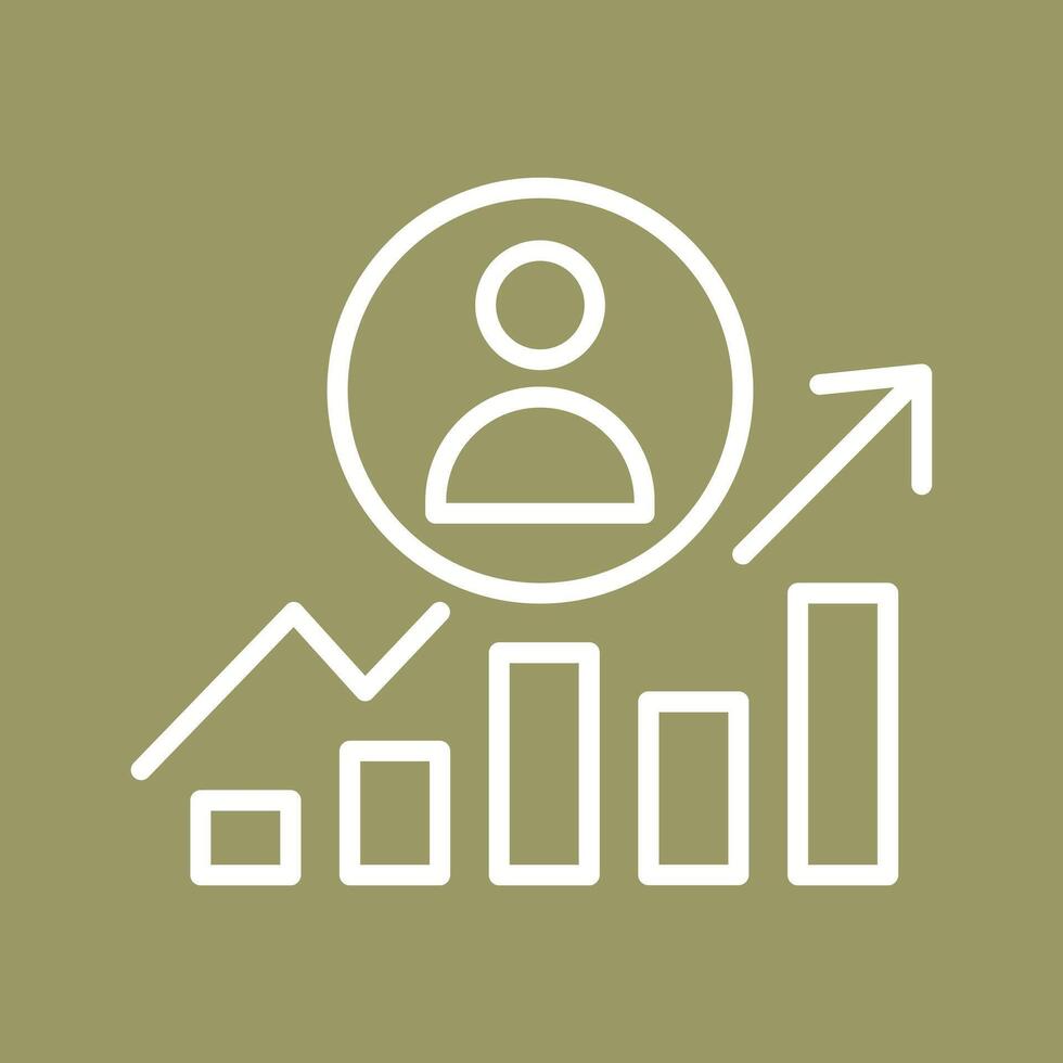 Career Growth Icon Design vector