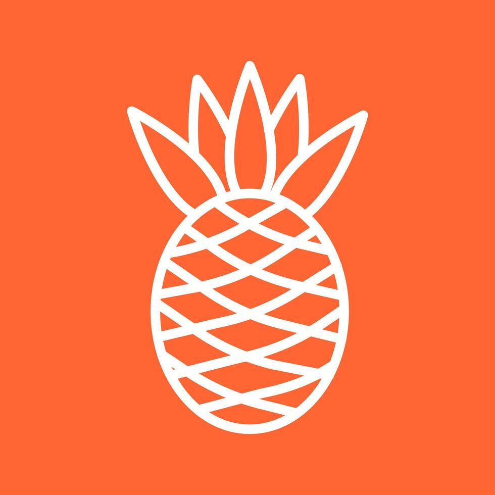 Pineapple Icon Design vector