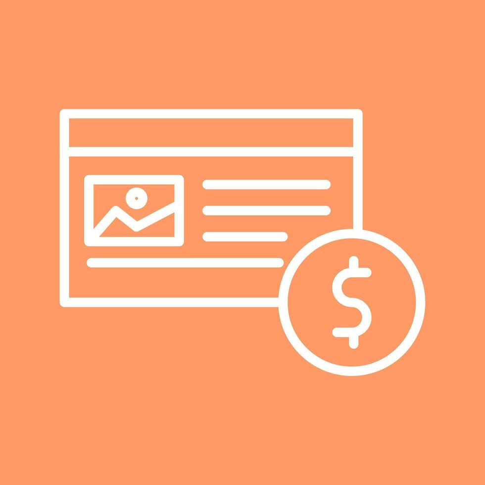 Native Advertising Icon Design vector