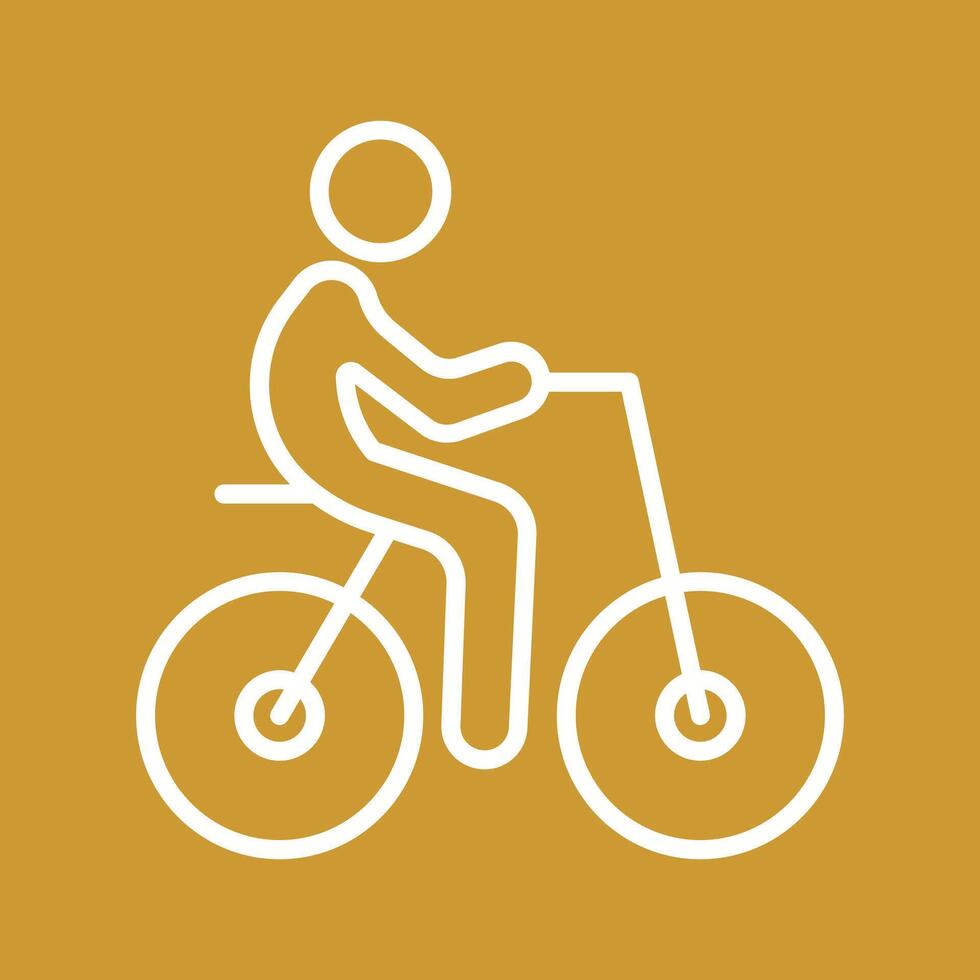 Person Biking Icon Design vector