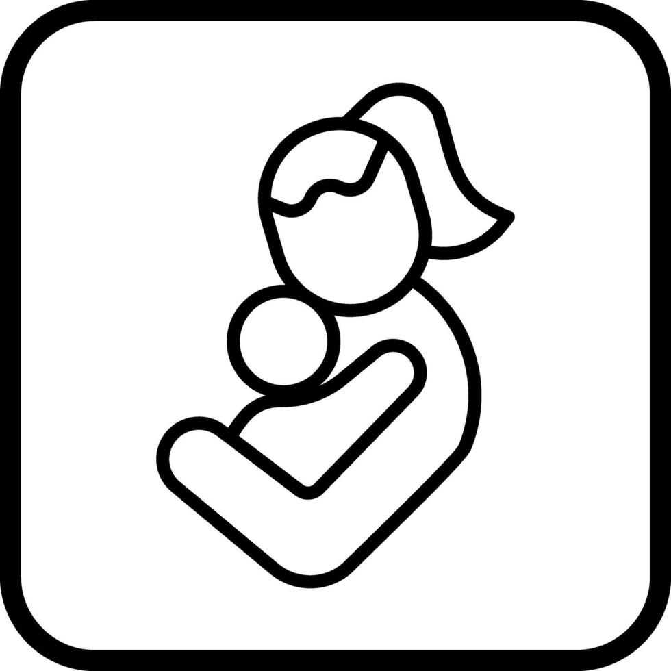 Mother and Child Icon Design vector