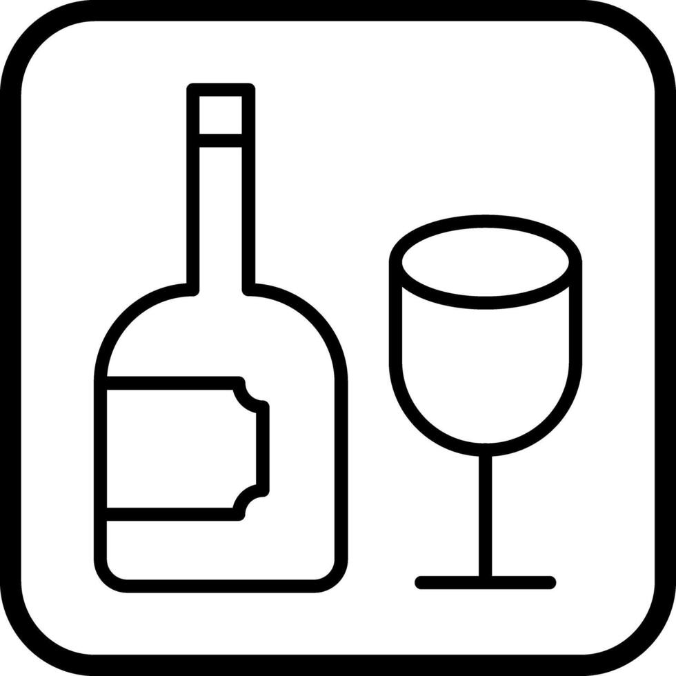 Wine Glass Icon Design vector