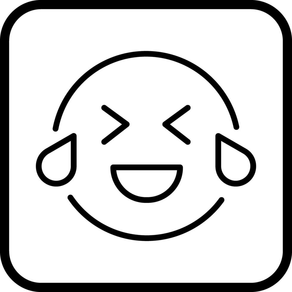 Face with Tears of Joy Icon Design vector