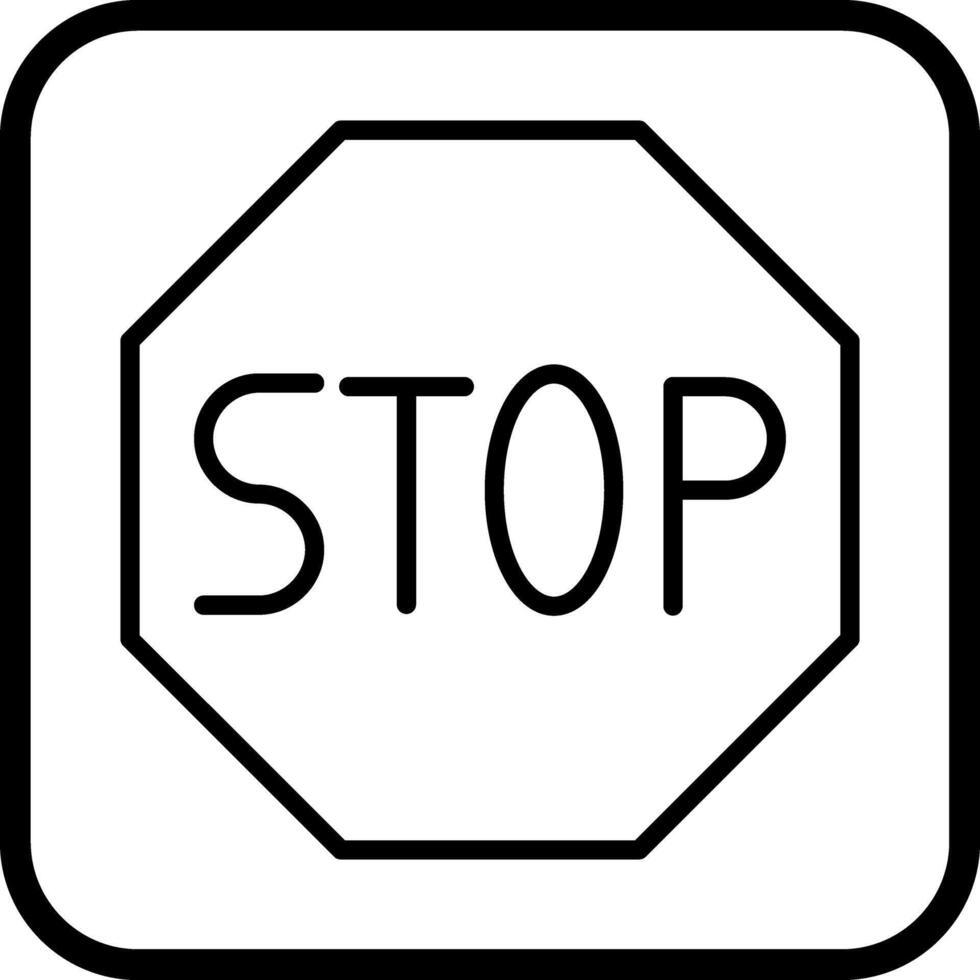 Stop Sign Icon Design vector