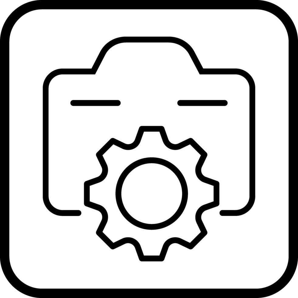 Photo Gear Icon Design vector
