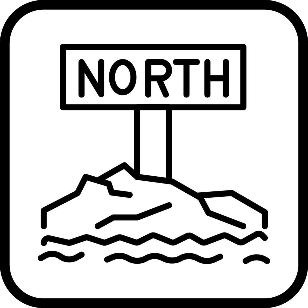 Northpole Icon Design vector