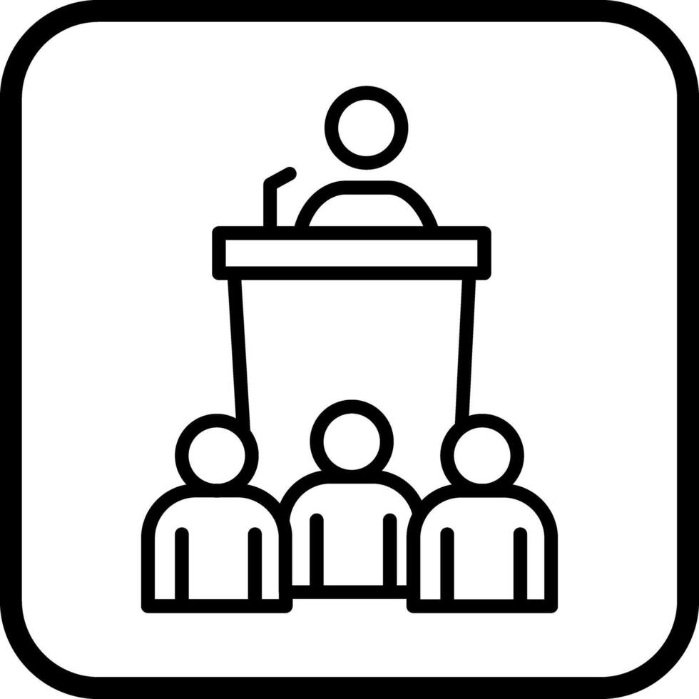 Press Conference Icon Design vector