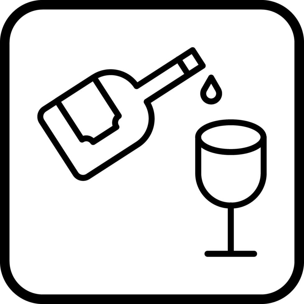 Wine Pouring Icon Design vector
