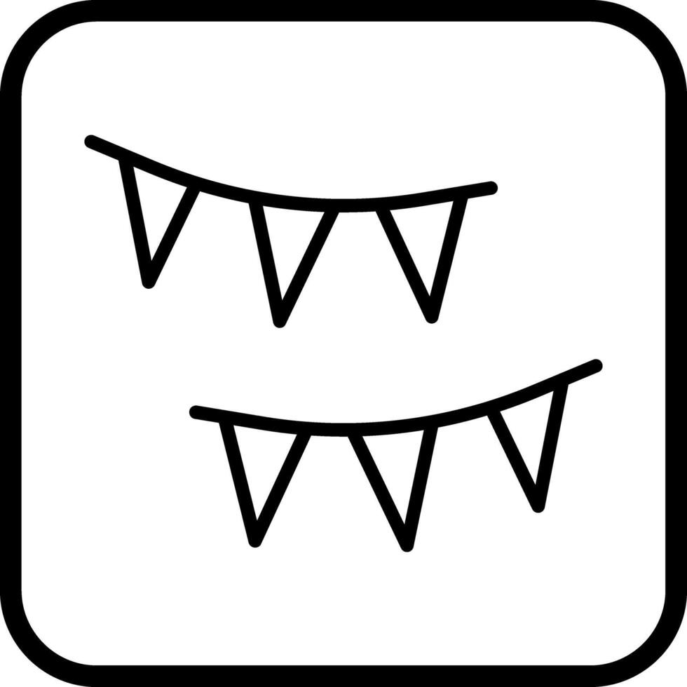 Streamers Icon Design vector