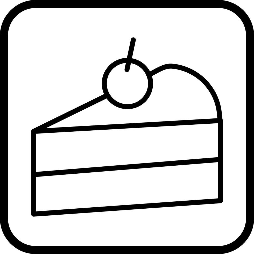 Cake Slice Icon Design vector