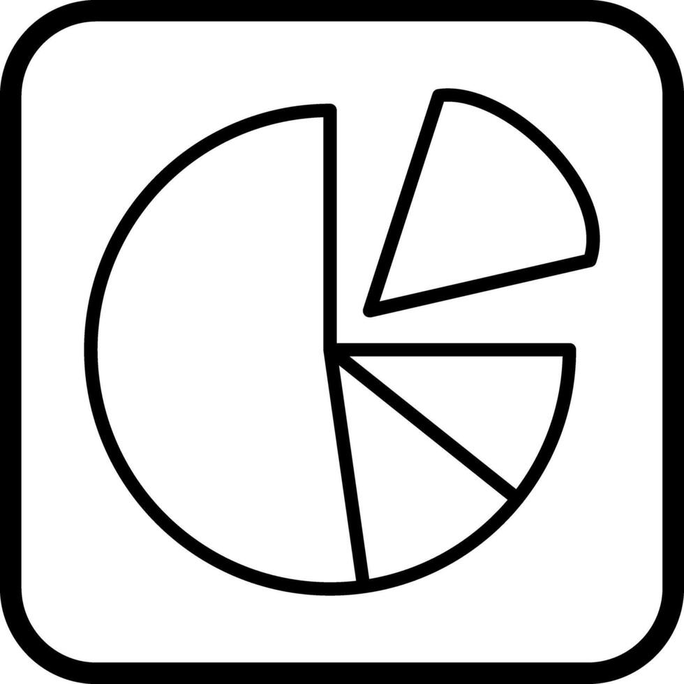 Pie Chart Icon Design vector