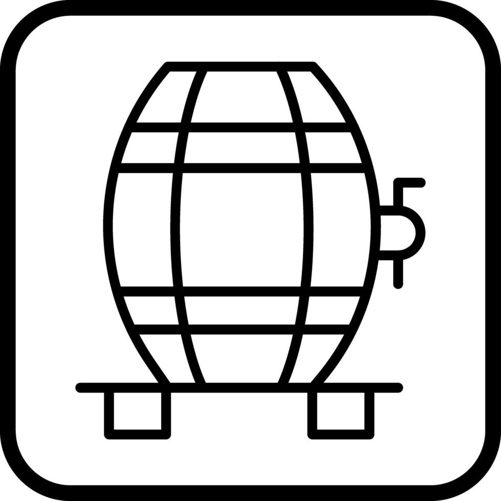 Wine Cask Icon Design vector