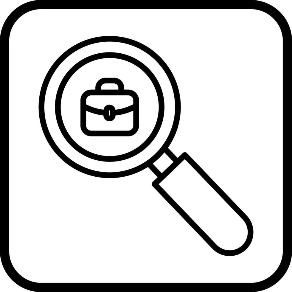 Job Hunting Icon Design vector