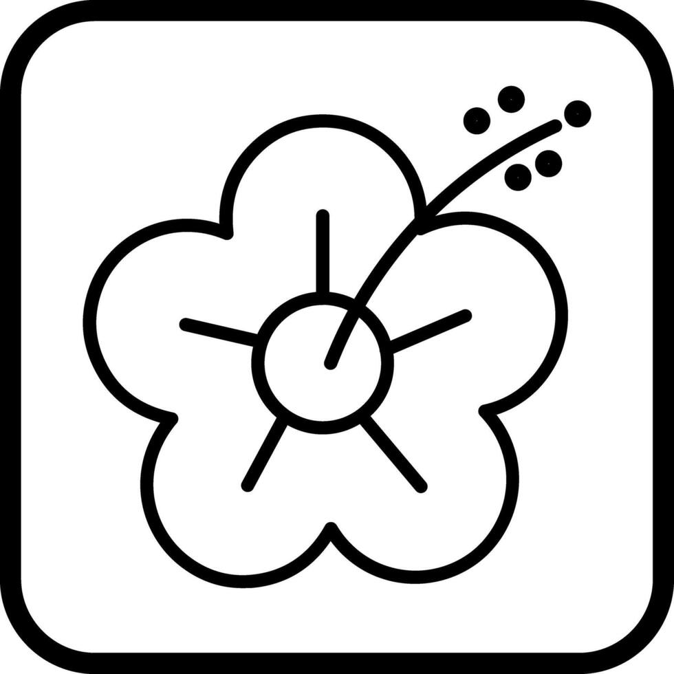 Hibiscus Icon Design vector