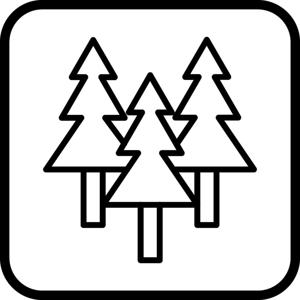 Evergreen Tree Icon Design vector