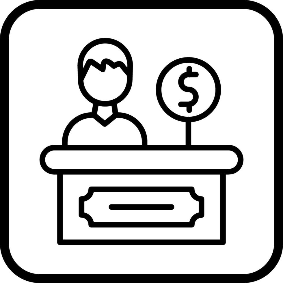 Cashier Icon Design vector