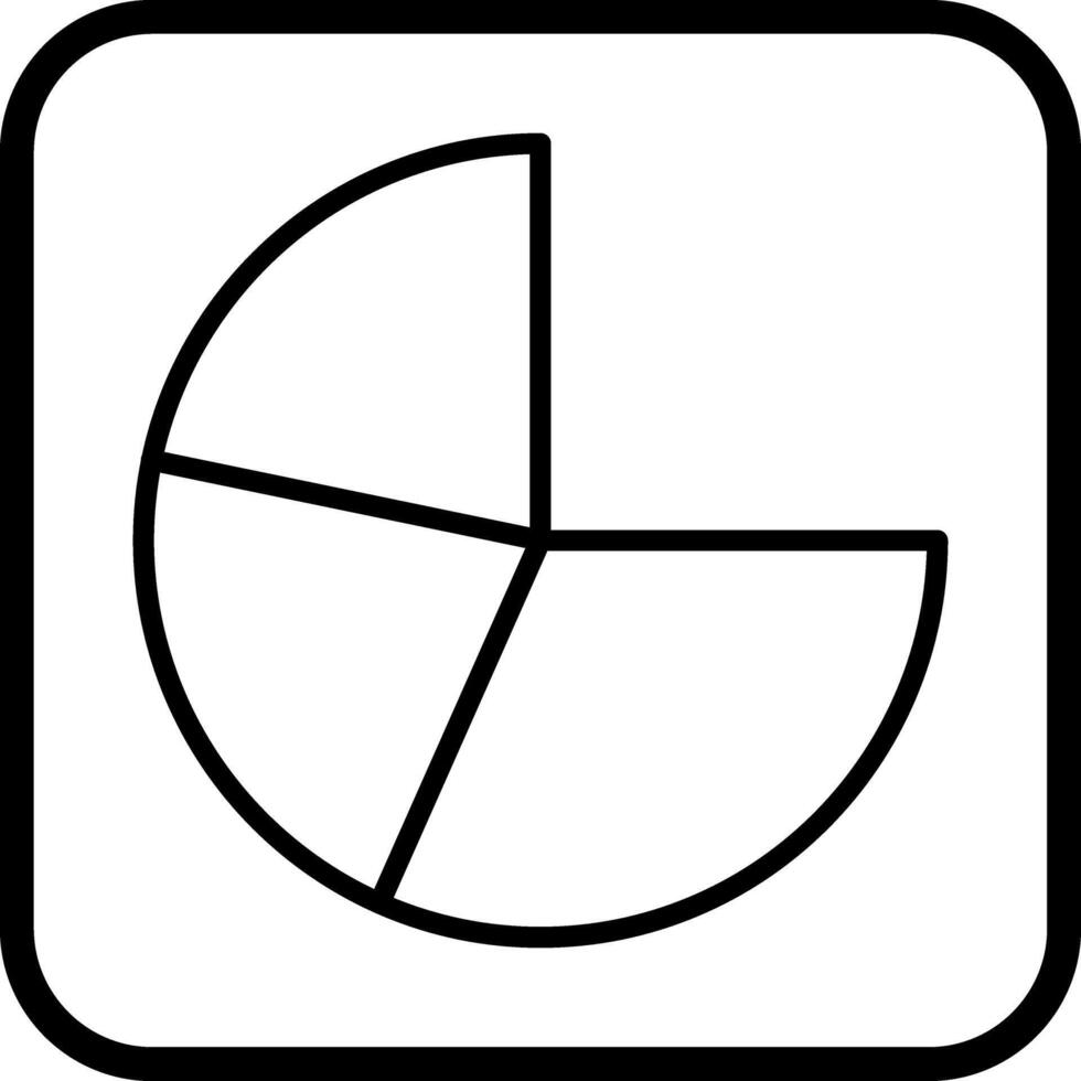 Pie Chart Icon Design vector