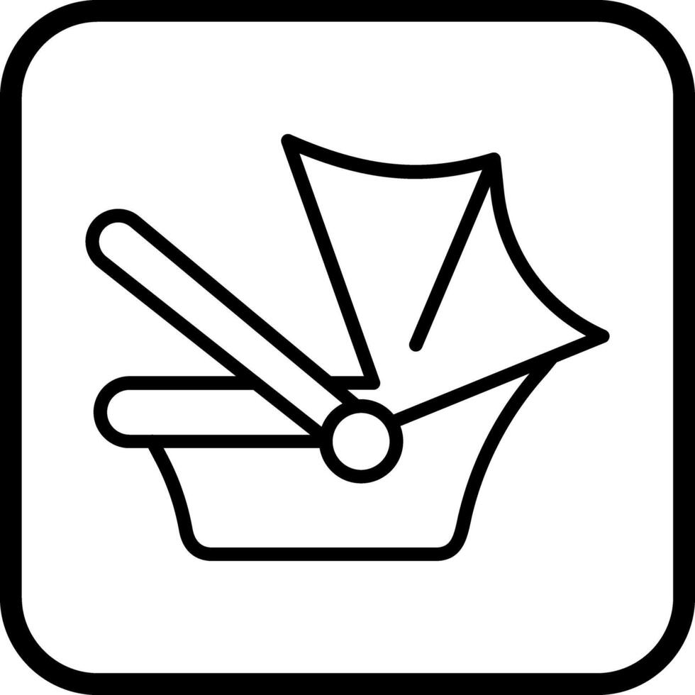 Car Seat Safety Icon Design vector