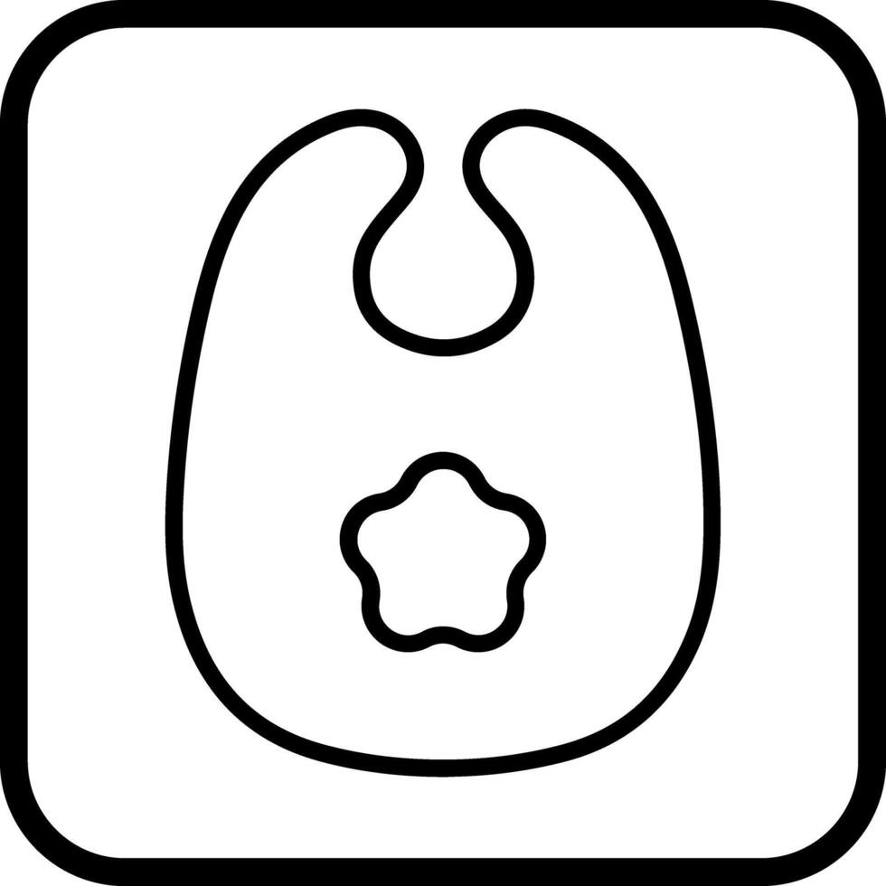 Cute Bibs Icon Design vector