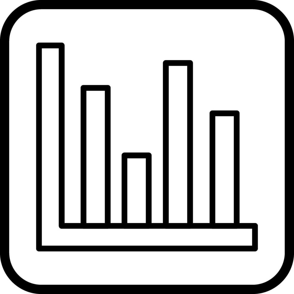 Bar Chart Icon Design vector