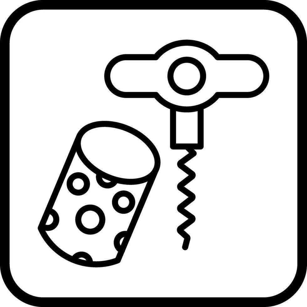 Wine Cork Icon Design vector