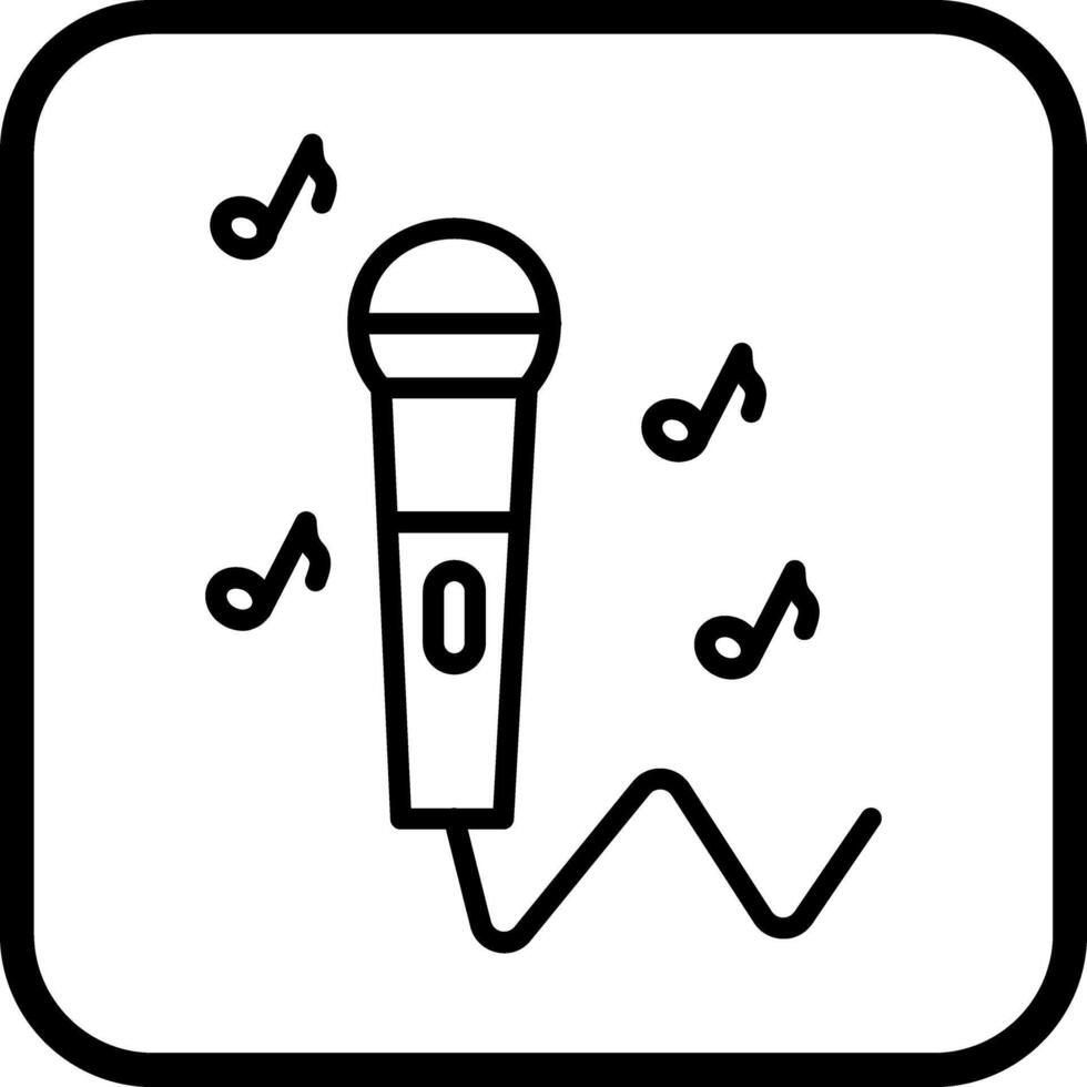 Karaoke Icon Design vector