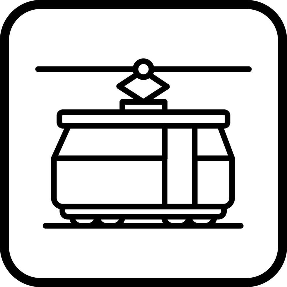 Tram Car Icon Design vector